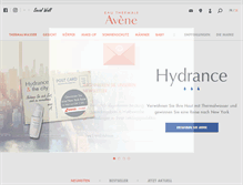 Tablet Screenshot of eau-thermale-avene.ch